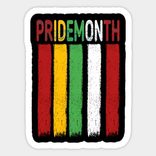 PrideMonth Flag Logo Sticker